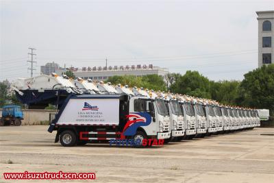 Isuzu ELF/NPR 700P rear loader compactor truck