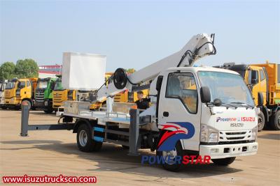 Isuzu 100P 18 meter insulated aerial platform truck
