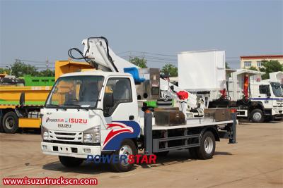 Isuzu 100P 18 meter insulated aerial platform truck