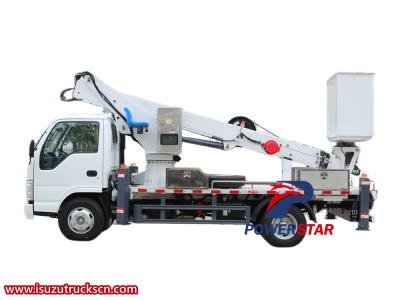 Isuzu 100P 18 meter insulated aerial platform truck