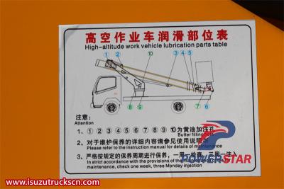 Isuzu KV100 light aerial work vehicle