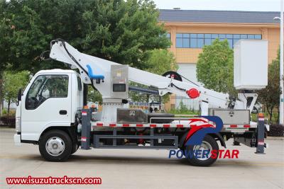 Isuzu ELF aerial bucket truck