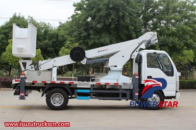 Isuzu ELF aerial bucket truck
