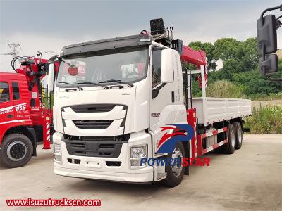 Isuzu GIGA 10 wheeler 16 tons boom crane truck