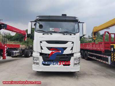Isuzu GIGA 10 wheeler 16 tons boom crane truck