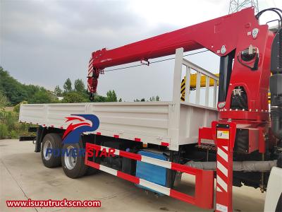 Isuzu GIGA 10 wheeler 16 tons boom crane truck
