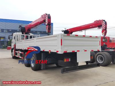 Isuzu GIGA 10 wheeler 16 tons boom crane truck