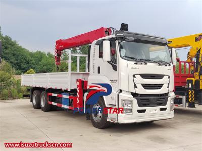 Isuzu GIGA 10 wheeler 16 tons boom crane truck