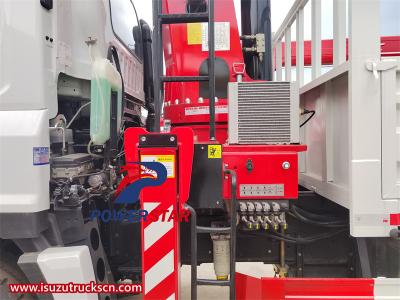 Isuzu GIGA 10 wheeler 16 tons boom crane truck