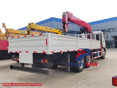 Isuzu GIGA 10 wheeler 16 tons boom crane truck