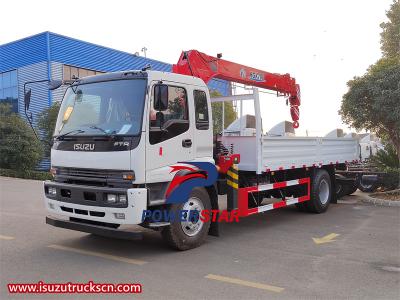 Isuzu FTR 4X2 5 tons boom crane truck