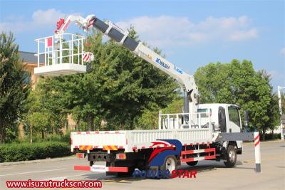  Isuzu 700P manlift truck with basket