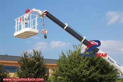  Isuzu 700P manlift truck with basket