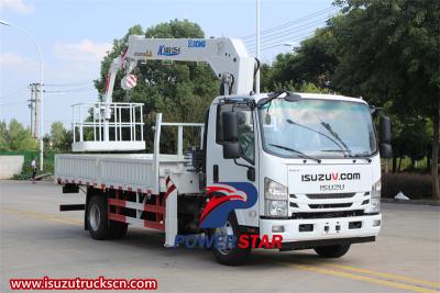  Isuzu 700P manlift truck with basket