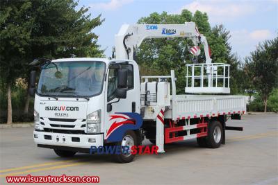  Isuzu 700P manlift truck with basket