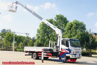  Isuzu 700P manlift truck with basket