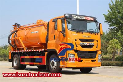 Customized ISUZU FVR combined sewer cleaner truck