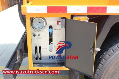 Customized ISUZU FVR combined sewer cleaner truck