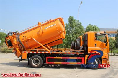 Isuzu FVR GIGA combined jetting truck