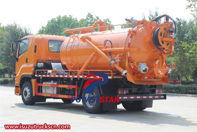 Isuzu FVR GIGA combined jetting truck