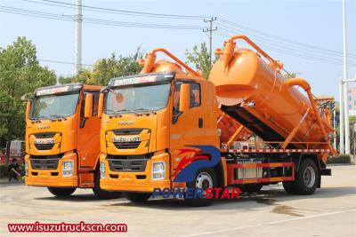 Isuzu FVR GIGA combined jetting truck