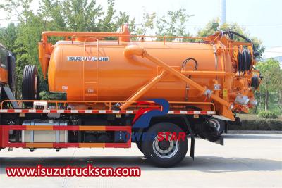 Customized ISUZU FVR combined sewer cleaner truck