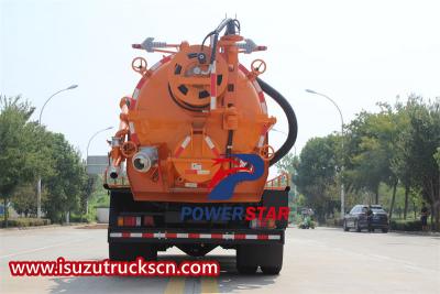 Customized ISUZU FVR combined sewer cleaner truck