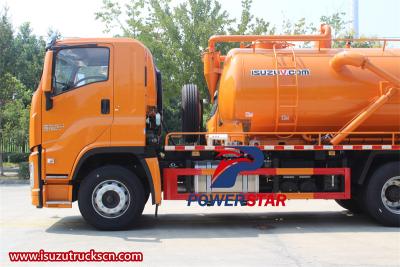 Isuzu FVR GIGA combined jetting truck