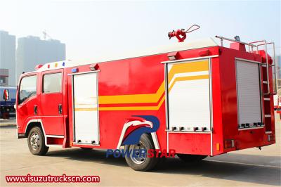 Isuzu 700P 5m3 water tank fire truck