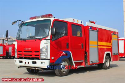 Isuzu 700P 5m3 water tank fire truck