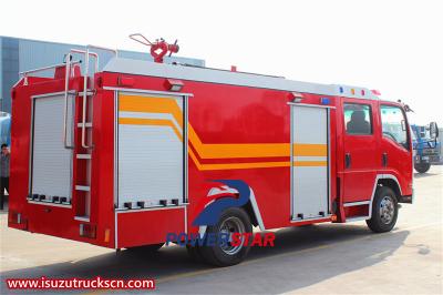 Isuzu 700P 5m3 water tank fire truck