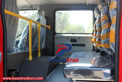 Isuzu 700P 5m3 water tank fire truck