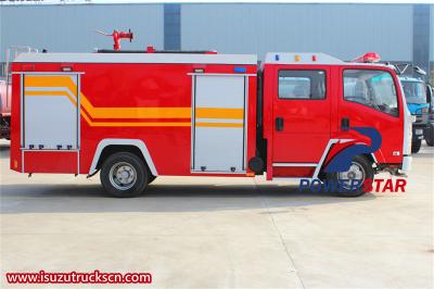 Isuzu 700P 5m3 water tank fire truck
