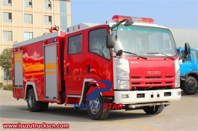 Isuzu 700P 5m3 water tank fire truck