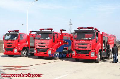 Isuzu aircraft rescue and firefighting truck