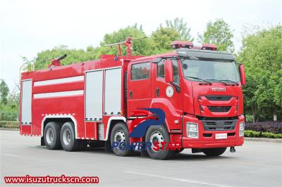 Isuzu GIGA 8x4 dry powder water foam fire truck