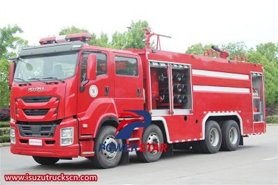 Isuzu GIGA 8x4 dry powder water foam fire truck