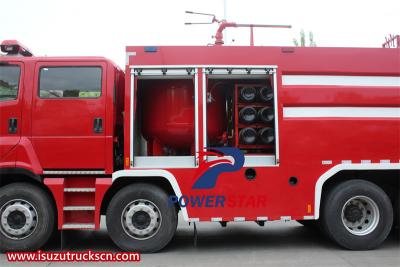 Isuzu GIGA 8x4 dry powder water foam fire truck