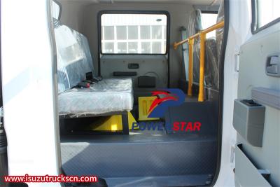 Isuzu lorry truck with 5 T folding crane