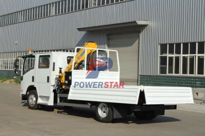 isuzu npr Chassis Crane Truck with Dump truck