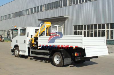 isuzu npr Chassis Crane Truck with Dump truck