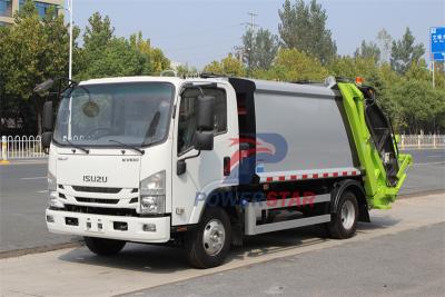 Isuzu truck with garbage compactor bodies