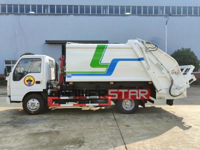 Isuzu 120HP hook lifter refuse compactor truck
