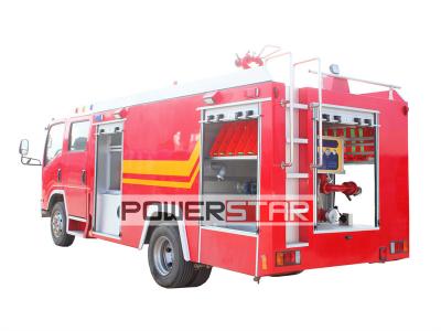 Isuzu ELF dry powder nitrogen fire truck