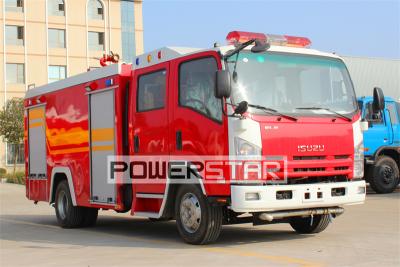 Isuzu ELF dry powder nitrogen fire truck