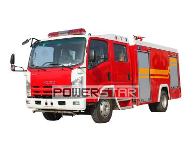 Isuzu ELF dry powder nitrogen fire truck