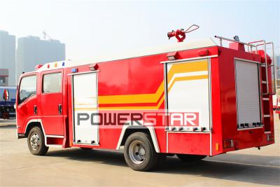 Isuzu ELF dry powder nitrogen fire truck