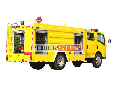 Isuzu ELF dry powder nitrogen fire truck