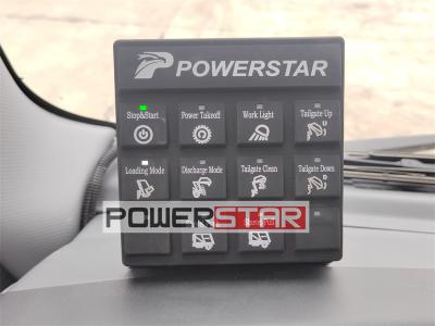 Isuzu 4HK1 engine recycling rear loader garbage truck