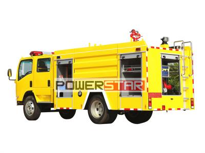 Isuzu ELF dry powder nitrogen fire truck